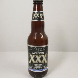 Vintage 1990's Molson XXX 7.3% acl Strong Beer Bottle Original Cap